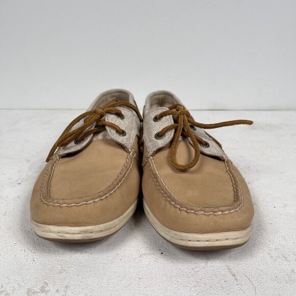 Sperry Topsider Anglefish Boat Shoes, #61428, Tan Leather Womens US Size 9.5 M - Picture 10 of 10